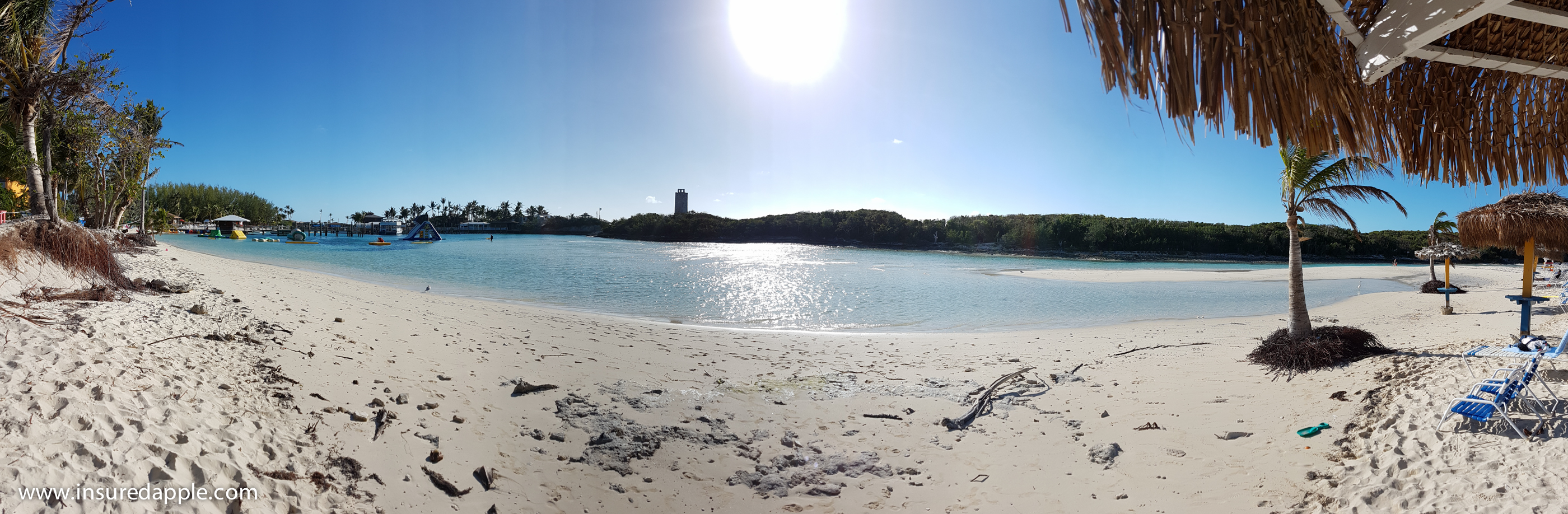 Panorama view from Lagoon Beach Island