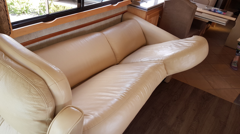 The other couch in our Monaco motor coach