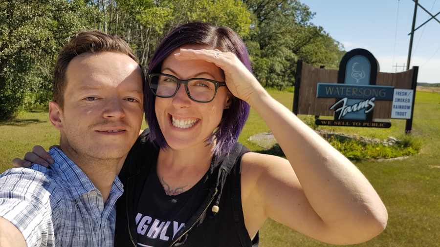 Leanne and Kevin at Watersong Farms in Manitoba