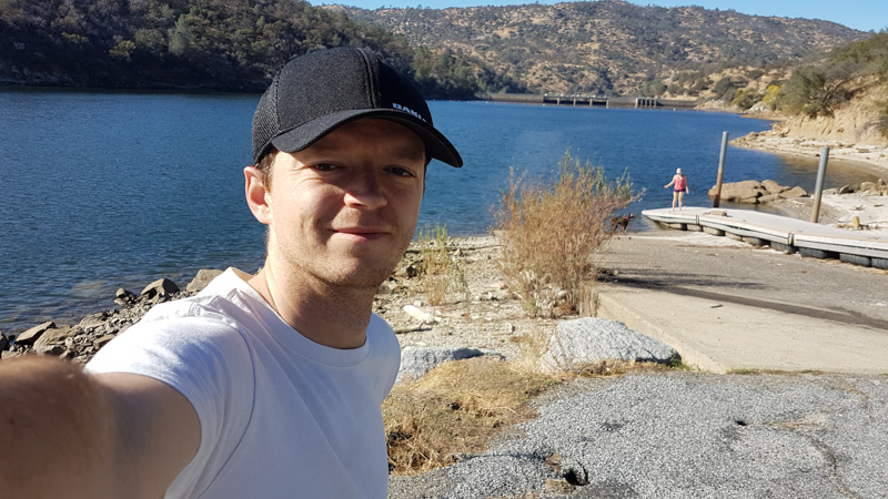 Boat ramp and dock at Redinger Primitive Campground