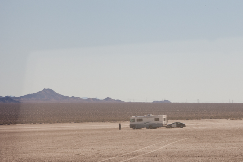 California Highway Patrol checking on an RV