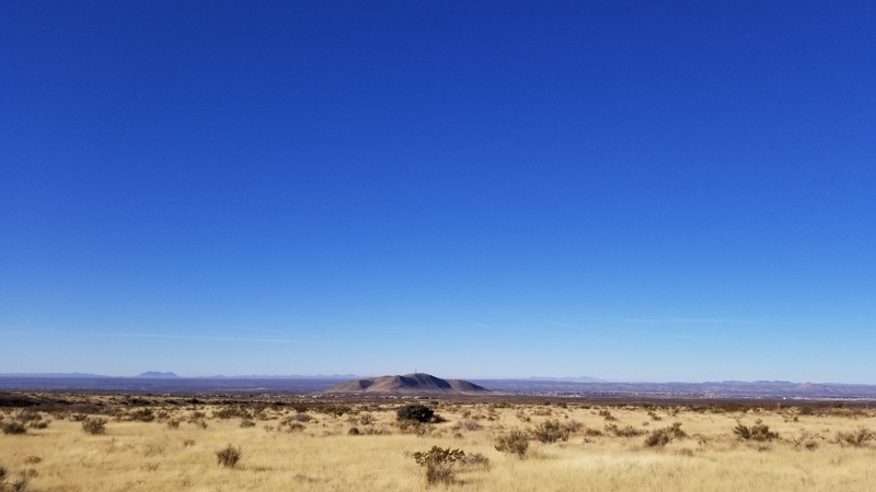 The view from our coach at the Sierra Vista Trail BLM