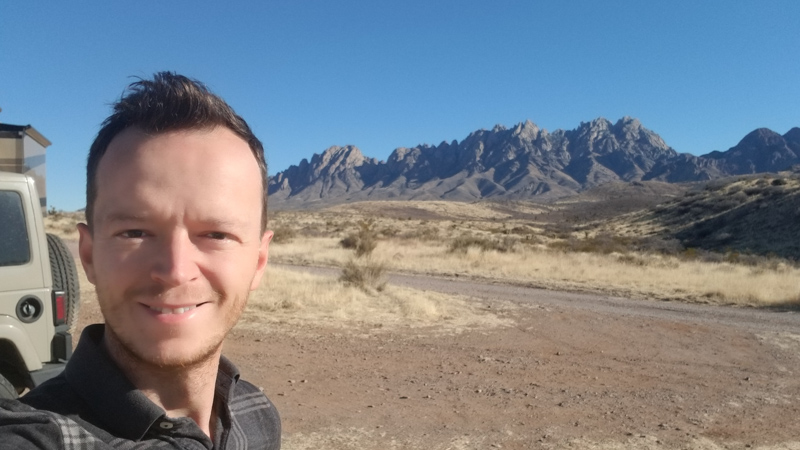 Kevin at the Sierra Vista Trail BLM in New Mexico