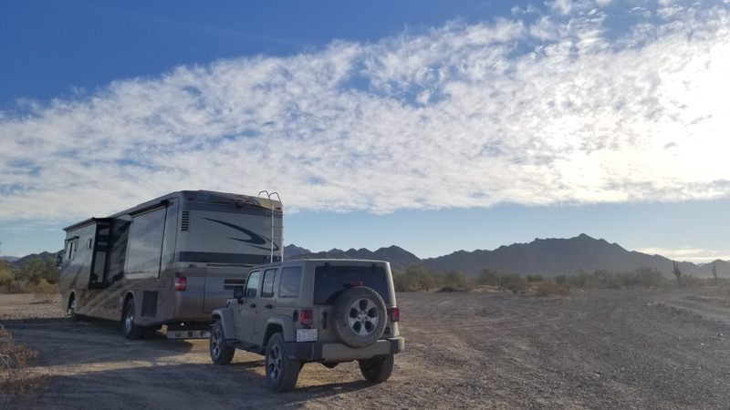 Explorker2 near Quartzsite, AZ on BLM land