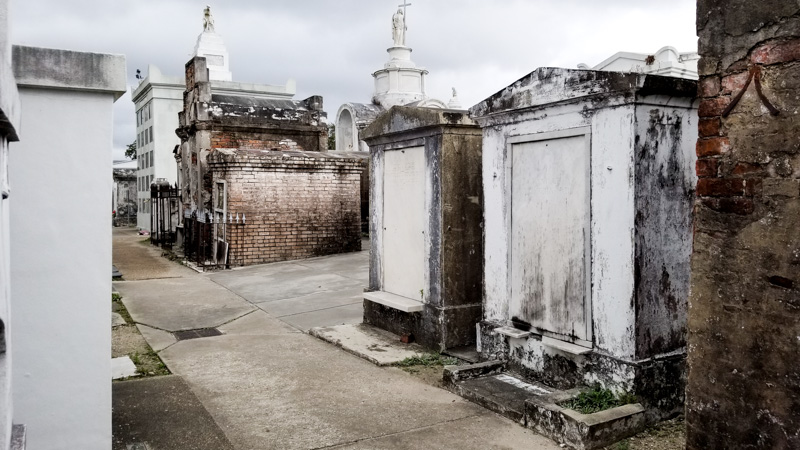 The tombs in the St. Louis Cemetery No. 1