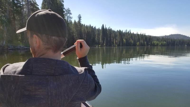 Kevin on Diamond Lake