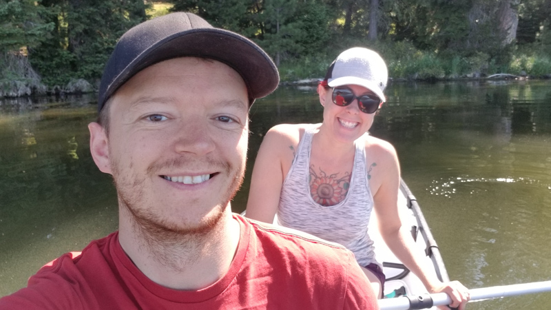 Leanne and Kevin on Diamond Lake