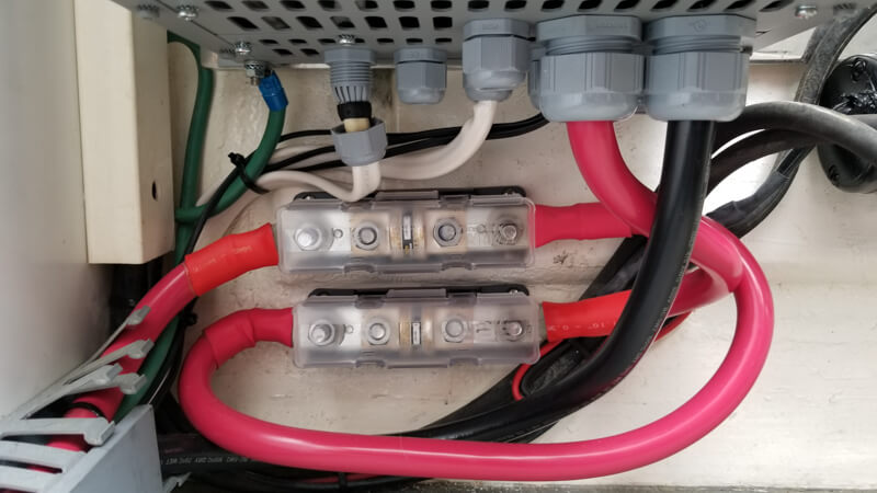 Incomplete install of the inverter/charger