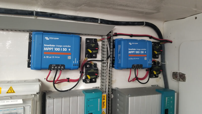 Solar controllers installed in the right place