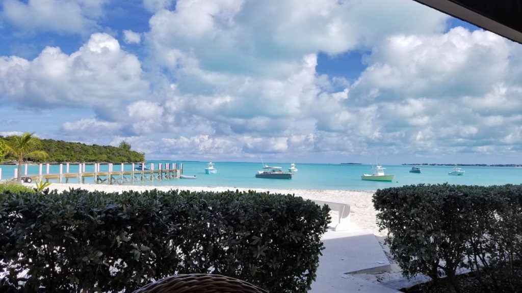 Treasure Sands Club view from our table