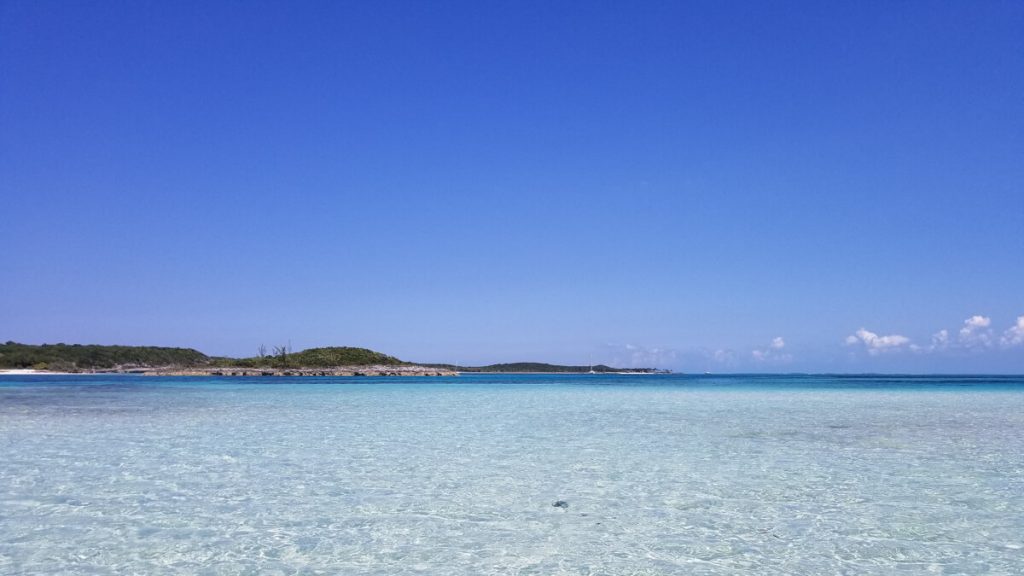 Beach between Royal Island and Egg Island, Bahamas